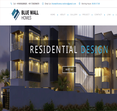 Blue Wall resediential Design, Infogenx, enterprise application development services